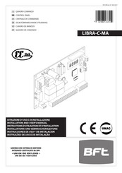 BFT LIBRA-C-MA Installations- Und Gebrauchsanleitung