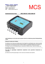 MCS 2000-4D Bedienungsanleitung