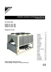 Daikin EWAD D-X 620-Serie Installations-, Wartungs-, Und Bedienungsanleitung