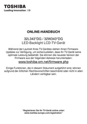 Toshiba 32W343 DG Serie Online-Handbuch