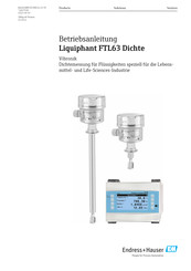 Endress+Hauser Liquiphant FTL63 Dichte Betriebsanleitung