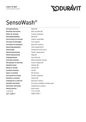 Duravit SensoWash 254459 00-Serie Montageanleitung