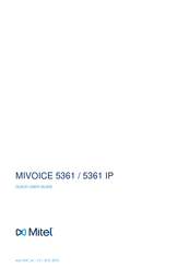 Mitel MIVOICE 5361 IP Kurzanleitung