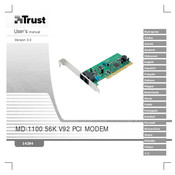 Trust MD-1100 56K V92 Bedienungsanleitung