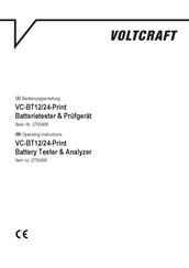 VOLTCRAFT VC-BT12/24-Print Bedienungsanleitung