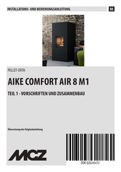 MCZ AIKE COMFORT AIR 8 M1 Installations- Und Bedienungsanleitung