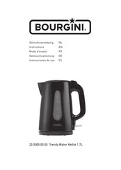 Bourgini Trendy Water Kettle Gebrauchsanleitung