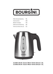 Bourgini Classic Water Kettle Deluxe Gebrauchsanleitung