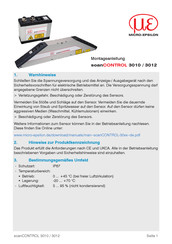 MICRO-EPSILON scanCONTROL 3012 Montageanleitung