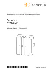 Sartorius YCM20MC-DAkkS Installationsanleitung