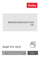 Amica EGSP 574 100 E Bedienungsanleitung