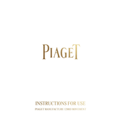 Piaget 1200D Bedienungsanleitung