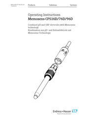 Endress+Hauser Memosens CPS96D Betriebsanleitung