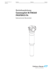 Endress+Hauser Gammapilot M FMG60 PROFIBUS PA Betriebsanleitung
