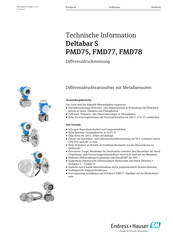Endress+Hauser Deltabar S PMD77 Technische Information