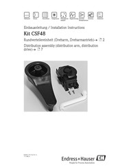 Endress+Hauser Kit CSF48 Einbauanleitung