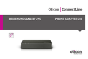 oticon ConnectLine TV Adapter 2.0 Bedienungsanleitung