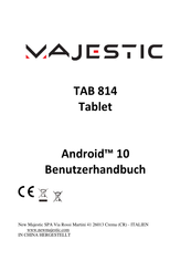 Majestic TAB 814 Benutzerhandbuch