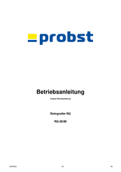 probst RG-Serie Betriebsanleitung