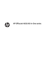 HP OfficeJet 4650 All-in-One Serie Bedienungsanleitung