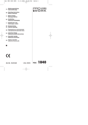 Pro Work 45.015.60 Bedienungsanleitung