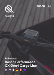 Bosch Performance CARQON CX Gen4 Cargo Line Bedienungsanleitung