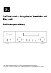 JBL SA550 Classic Bedienungsanleitung