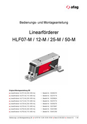 Afag HLF07-M Bedienungs- Und Montageanleitung