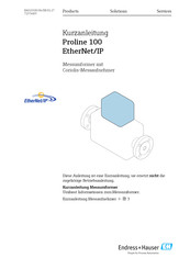 Endress+Hauser Proline 100 EtherNet/IP Kurzanleitung