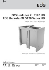 EOS Herkules XL S120 Vapor HD Montage- Und Gebrauchsanweisungen