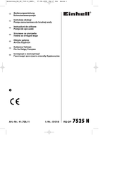 EINHELL RG-DP 7525 N Bedienungsanleitung