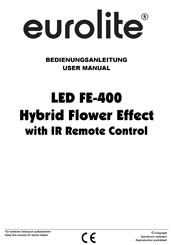 EuroLite LED FE-400 Hybrid Flowereffekt Bedienungsanleitung