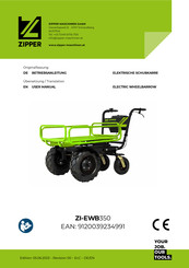 Zipper Maschinen ZI-EWB350 Betriebsanleitung
