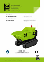 Zipper Maschinen ZI-ED400 Betriebsanleitung