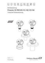 Endress+Hauser Prosonic M FMU41 Betriebsanleitung