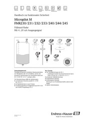 Endress+Hauser Micropilot M FMR233 Handbuch Zur Funktionalen Sicherheit
