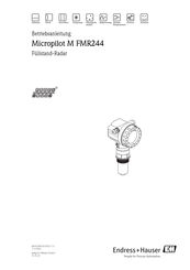 Endress+Hauser Micropilot M FMR244 Betriebsanleitung