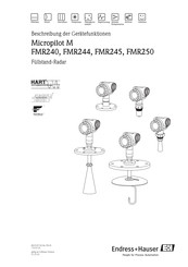 Endress+Hauser Micropilot M FMR244 Beschreibung Der Gerätefunktionen