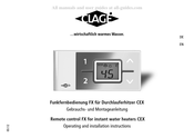 clage FX Gebrauchs- Und Montageanleitung