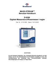 Bronkhorst Mass-Stream D-6300 Benutzerhandbuch