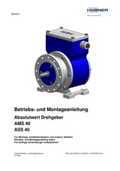 hübner ASS 40 Betriebs- Und Montageanleitung