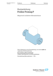 Endress+Hauser Proline Promag P Kurzanleitung