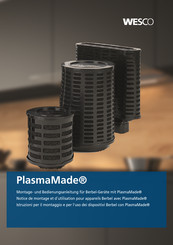 Wesco PlasmaMade Flach 900 Montage- Und Bedienungsanleitung