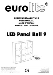EuroLite LED Panel Ball 9 Bedienungsanleitung