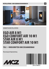 Mcz EGO COMFORT AIR 10 M1 Installations- Und Gebrauchshandbuch