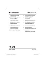 EINHELL GE-CL 18 Li Kit B Originalbetriebsanleitung