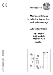 IFM Electronic AC2521 Montageanleitung