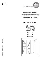 IFM Electronic AC2566 Montageanleitung