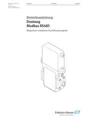 Endress+Hauser Dosimag Modbus RS485 Betriebsanleitung