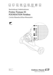 Endress+Hauser Proline Promass 83 FOUNDATION Fieldbus Beschreibung Gerätefunktionen